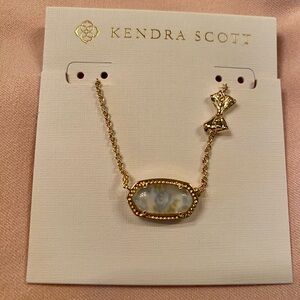 Kendra Scott x Love Shack Fancy Gold Elise Necklace in Blue